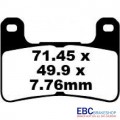 EBC Brakes EPFA Sintered Fast Street and Trackday Pads Front - EPFA379HH EBC Brakes EPFA Sintered Fast Street and Trackday Pads Front - EPFA379HH